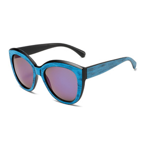 Gafas de Sol de Moda con Protección Ultravioleta, Imitación de Madera, Estilo Ojo de Gato Extragrande, Modernas para Todo Clima, Venta Directa de Fábrica - Product Image 4