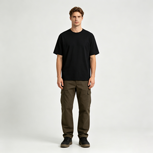 Camisetas de Algodón 100% para Hombre al por Mayor, de Alta Calidad, Lisas, con Impresión de Logotipo Personalizada por Serigrafía - Product Image 1