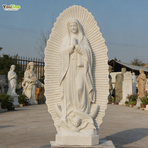 YOUFINE Estatua <span class=keywords><strong>de</strong></span> <span class=keywords><strong>Nuestra</strong></span> <span class=keywords><strong>Señora</strong></span> <span class=keywords><strong>de</strong></span> <span class=keywords><strong>Guadalupe</strong></span> <span class=keywords><strong>de</strong></span> Mármol Blanco Natural a Tamaño Real, Escultura <span class=keywords><strong>de</strong></span> la Virgen María Tallada a Mano para Decoración <span class=keywords><strong>de</strong></span> Jardín <span class=keywords><strong>de</strong></span> <span class=keywords><strong>Iglesia</strong></span> - Product Image 2