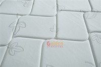 Matelas de lit compressé hypoallergénique King Size en tissu, latex et mousse à mémoire de forme, matelas à ressorts ensachés enroulable pour hôtel, livré en boîte