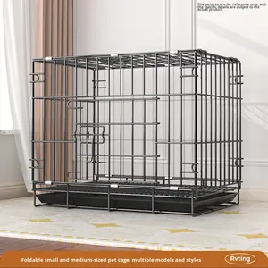 Ventes en gros de cages pour chiens de petite race, pliables, empilables, en métal, écologiques, avec fermeture à bouton - Product Image 6