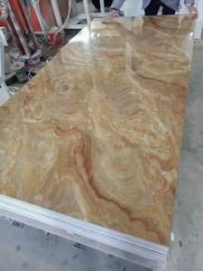 Panel Laminado para Techo con Recubrimiento UV, Lámina de Mármol de 4mm, Plástico PVC, Cualquier Color Es Posible, Se Acepta Servicio Personalizado - Product Image 2