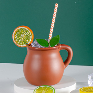 Tazas de <span class=keywords><strong>Barro</strong></span> de 12 oz, Tazas de <span class=keywords><strong>Barro</strong></span> Mexicanas, Tazas de Café Mexicanas con Asa para Fiesta de <span class=keywords><strong>Barro</strong></span> - Product Image 3