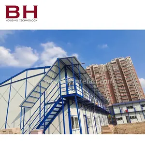 Prefabricated Remote Site Residential Labor Accommodation 2 Story Modern Modular K Type house