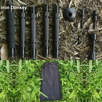 Baguette d'alpinisme IRONDONKEY Baguette d'alpinisme pliable multifonctionnelle Outil de survie en plein air