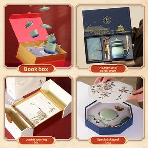 Caja de regalo para esencia de cuidado de la piel, caja de embalaje personalizada para productos de cuidado de la piel, cosméticos personalizados, caja de regalo delicada con tapa abatible, regalos personalizados - Product Image 3