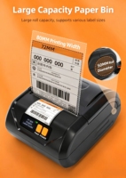 Imprimante thermique portable QUNSUO-8001 de 72 mm pour étiquettes et reçus, en stock