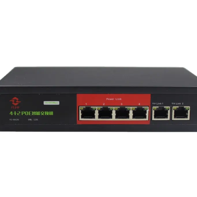 Switch Direct Wholesale FG-4842M With 4 POE ports ethernet switch supply RJ45 ports 2 RJ45 upper ports ethernet switch