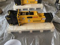 Casse-pierre hydraulique de type boîte SOOSAN SB40 QuietForce 68 mm pour excavatrices de 4,0 à 7,0 T, OEM disponible, marteau d'excavatrice