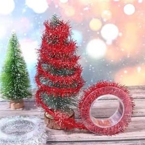 Guirlande de Noël miniature en tinsel, nouvelle conception Yuyang, à faire soi-même, ornement suspendu pour la décoration de l'arbre de Noël - Product Image 6