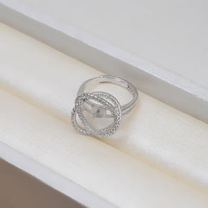 S925 Silver <b>Fine</b> <b>Jewelry</b> <b>Set</b> DIY KITTY Cat Earrings Pendant and Open Ring with Pearls Trendy Accessories 1343 - Product Image 3