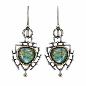 Orecchini a Forma di Lucchetto Triangolare per Donne, Stile Geometrico Vintage, Accessori per Orecchie da Indossare Quotidianamente - Product Image 1