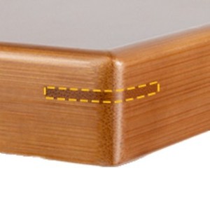 Table pliante en bambou avec plateau de rangement, en bois massif, portable, petite table à manger pliable pour hôtel, café, thé - Product Image 2
