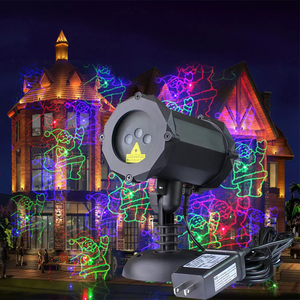 Luces Láser Navideñas Musicales 2023, <span class=keywords><strong>Proyector</strong></span> de Luces, <span class=keywords><strong>Foco</strong></span> de Paisaje, Espectáculo de Estrellas Rojas y Verdes con Patrón Decorativo Navideño - Product Image 3