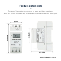 Temporizador Digital Programable Semanal y Diario BERM THC15A, Precio de Fábrica, 240V 25A, Control por Microcomputadora