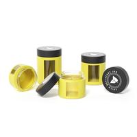Pots de stockage de fleurs de luxe 1oz 2oz 3oz 4oz anti-odeur pour enfants Conteneur de bocal en verre à fenêtre transparente avec couvercles résistants aux enfants