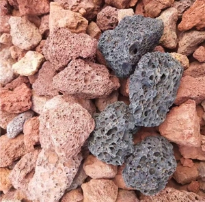 Hot Bán tự nhiên Bazan nham thạch đá Núi Lửa đá nóng chảy trong khối hình thức cho sử dụng ngoài trời có sẵn để bán - Product Image 4