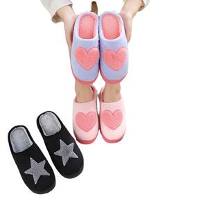 Chaussons d'intérieur doux à semelle épaisse pour femmes, populaires pour les sols chauds des chambres en automne et en hiver, vente en gros d'usine - Product Image 5