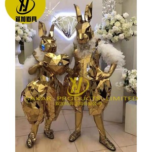 Venta caliente Catwoman espejo disfraz Real LED Robot <span class=keywords><strong>zancos</strong></span> disfraz fiesta mujeres Cosplay Golden Catwoman espejo disfraz - Product Image 1