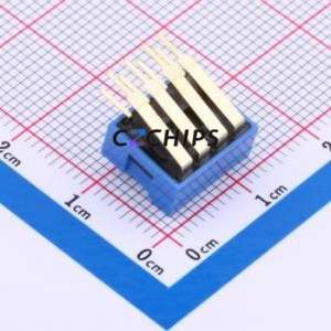 DA-04-B-T DIP Switch Through hole Component (THT) Switch Single Pole Single Throw 4 2.54mm 25mA - Product Image 2