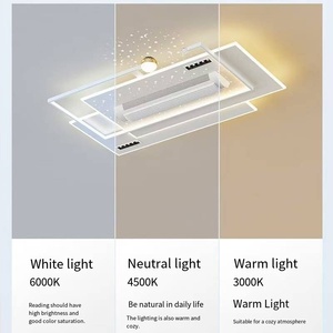 Hiện Đại Đơn Giản Thông Minh Điều Khiển Bằng Giọng Nói Yên Tĩnh Không Cánh Thiết Kế Điều Khiển Từ Xa <span class=keywords><strong>Fan</strong></span> Ánh Sáng LED Quạt Trần Cho Cả Nhà - Product Image 5