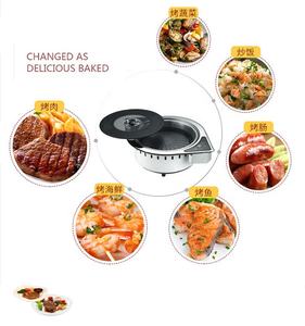 Barbecue électrique d'intérieur coréen 2000w 220v, chauffage infrarouge rond sans fumée, Barbecue électrique d'intérieur pour <span class=keywords><strong>Restaurant</strong></span> - Product Image 3