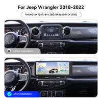 ZWNAV Écran 15 pouces pour Jeep Wrangler 2018-2022 Autoradio Stéréo Unité Centrale de Voiture avec CarPlay Sans Fil Android 15 Auto