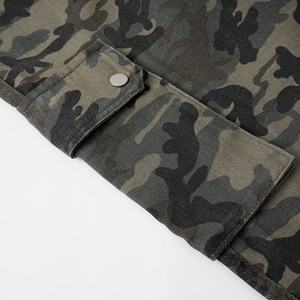 Pantalon cargo camouflage pour homme, pantalon de travail multi-poches avec taille ajustable, pantalon utilitaire décontracté ample pour l'extérieur - Product Image 3