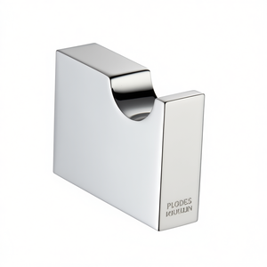 Gancho para bata Maela Line, latón cromado, 10,5 cm, montaje en pared, diseño minimalista moderno, anticorrosión, uso doméstico - Product Image 3