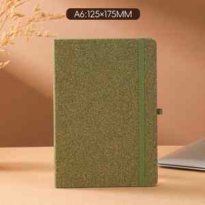 Cuaderno de Tapa Dura A5 con Forro de Bambú Ecológico, Logotipo Personalizado, Cuaderno Personalizado con Tapa de Corcho de Bambú, Regalo Promocional Reciclado - Product Image 2