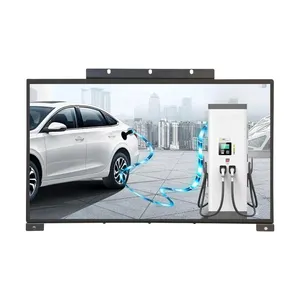 Açık çerçeve dokunmatik monitör yeni enerji araç şarj istasyonları için uygun reklam ekranı ekran için elektrikli araç şarjı