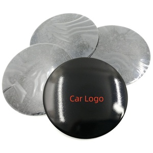 Logotipo personalizado 56mm Pegar estilo coche pegatinas de aluminio para tapacubos de rueda de coche - Product Image 3