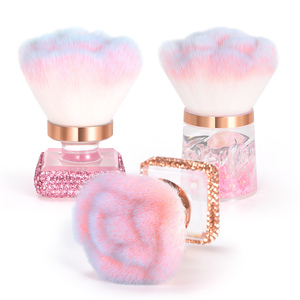 Brosse à ongles KADS en forme de rose diamantée, brosse pour enlever la poussière des ongles, brosse de nettoyage multifonctionnelle pour la manucure, pour nettoyer la poudre à ongles - Product Image 2