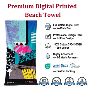 <span class=keywords><strong>Toalla</strong></span> de <span class=keywords><strong>Playa</strong></span> de Alta Calidad con Diseño Personalizado, Impresión Digital Reactiva, Suave y de Secado Rápido, 100% Algodón, para Piscina, MOQ Bajo - Product Image 2