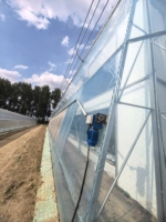 Serre agricole de grande taille ZhuoTai personnalisable en acier galvanisé à structure tubulaire ronde en treillis pour films solaires