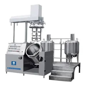 Máquinas de fabricação de cosméticos com misturador homogeneizador para fazer shampoo, loção, gel, homogeneizador a vácuo, misturador emulsificador