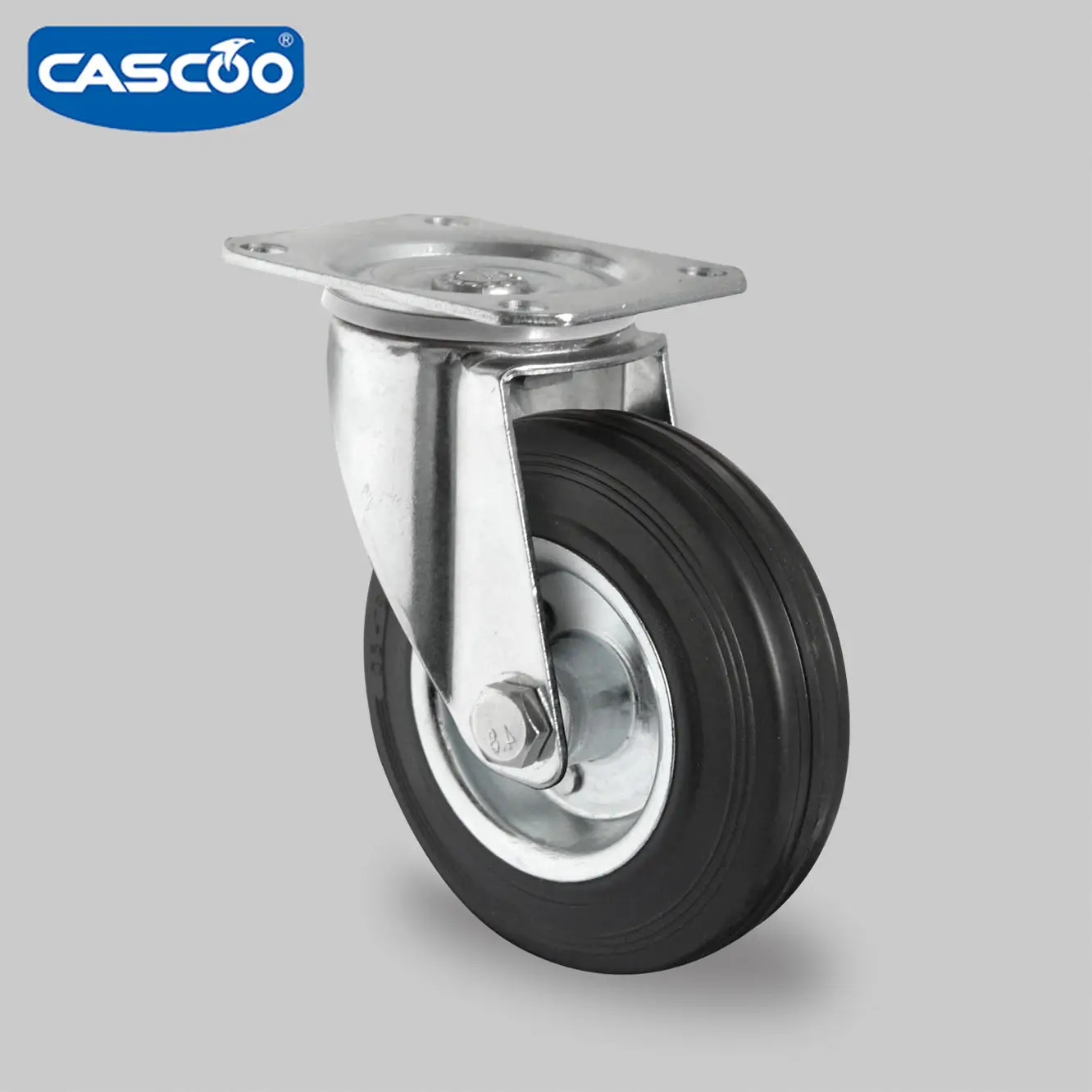 CASCOO – roues de chariot de 6 pouces de 160mm, roulettes allemandes en acier industriel