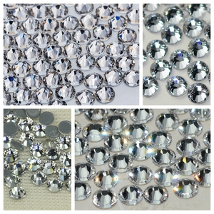 Cristales de <span class=keywords><strong>Cristal</strong></span> Transparentes con Reverso Plano 4A 10SS, Adornos de <span class=keywords><strong>Cristal</strong></span> para Manualidades, Cristales Termoadhesivos al por Mayor - Product Image 6