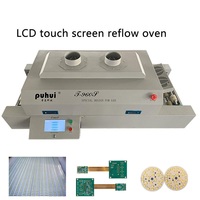 Four de refusion SMT à écran tactile LCD PUHUI T960S, machine de soudage SMT infrarouge et à air chaud pour la refusion de circuits imprimés
