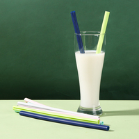 Embouts de paille d'eau en silicone flexibles biodégradables pour ouverture et fermeture sans Bpa pailles pliables pour boissons