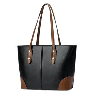 Tote Bag Large Capacity Shoulder Bag Horizontal <b>Square</b> Zipper Closure Everyday Use Women's Minimalist Style Spring 2025 - Product Image 5