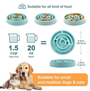 Pet <strong>Dog</strong> Slow Food <strong>Bowl</strong> Fat Help Healthy <strong>Round</strong> Anti-choking Thickened and Non-slip Multiple Eco <strong>Dog</strong> <strong>Bowl</strong> - Product Image 5
