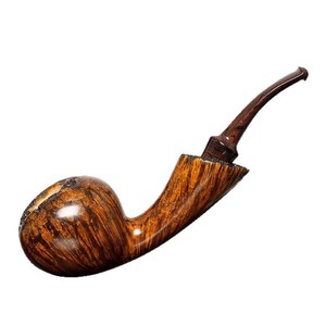 Muxiang Wooden Tobacco Pipe Bent Type Solid Oak Briar Handcrafted Smoking Pipe For Men Gift - Product Image 5