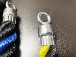 Máy Tập Thể Dục Đính Kèm Dây Cáp Kéo Dây Thừng Ba Đầu Nylon Chịu Lực Nặng 27 & 36 Inch - Product Image 5