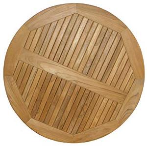Tavolo <span class=keywords><strong>da</strong></span> pranzo rotondo <span class=keywords><strong>in</strong></span> <span class=keywords><strong>legno</strong></span> naturale con tavolo quadrato a doghe <span class=keywords><strong>in</strong></span> Teak <span class=keywords><strong>da</strong></span> <span class=keywords><strong>esterno</strong></span> - Product Image 5