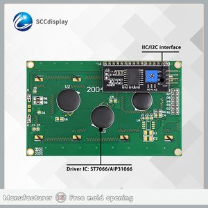 Módulo de Pantalla <span class=keywords><strong>LCD</strong></span> de Matriz de Puntos 20x4, Retroiluminación Positiva Gris, I2C, Pantalla de Caracteres <span class=keywords><strong>LCD</strong></span>, Controlador <span class=keywords><strong>IC</strong></span> ST7066/AIP31066, SCCdisplay Superior - Product Image 3