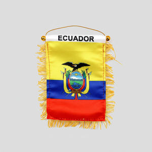 ECUADOR Mini Banner 4 \ "X 6 \" 1200 pezzi 100DZ/CS realizzati in plastica vinile poliestere digitale UV tecniche di stampa assicurativa - Product Image 2