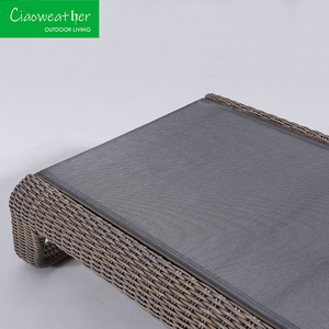 Chaises longues de luxe pour piscine Chaises longues vintage <span class=keywords><strong>en</strong></span> osier pour extérieur <span class=keywords><strong>en</strong></span> <span class=keywords><strong>résine</strong></span> et osier avec coussin rembourré imperméable - Product Image 4