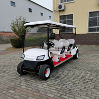 Contrôleur de voiturette de golf électrique classique 4 places, batterie lithium 120Ah 48V, télécommande, 30 km/h