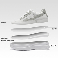 Chaussures décontractées compensées invisibles pour femmes, rehaussantes de 9 cm/3,5 po, à plateforme, vente en gros d'usine